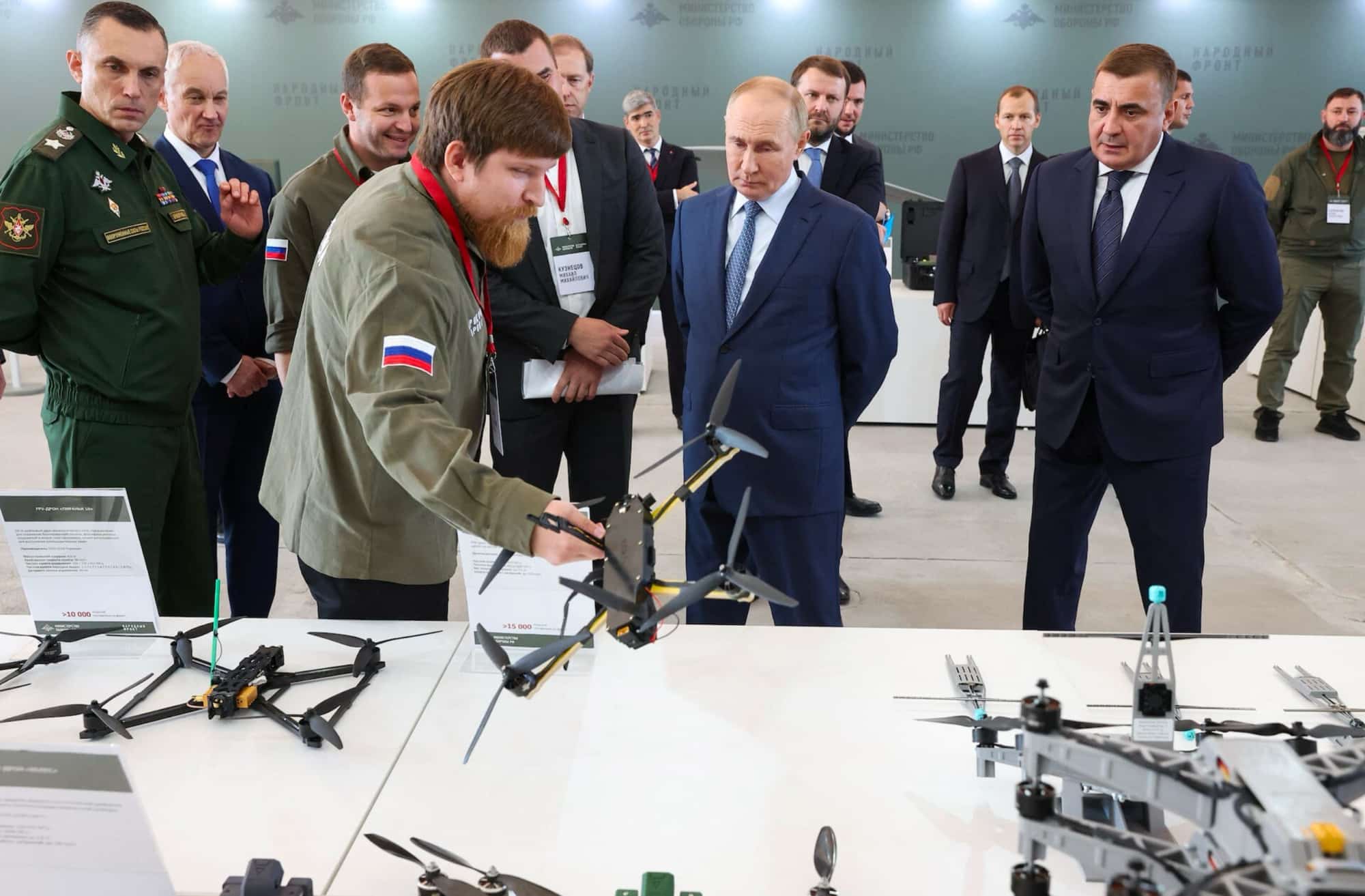 Russian President Vladimir Putin Toured A Drone Manufacturing Facility At The Special Technology Centre In St. Petersburg On September 19, 2024. The Image Was Captured By Valery Sharifulin For Sputnik And Distributed Through The Reuters News Agency.​​​​​​​​​​​​​​​​