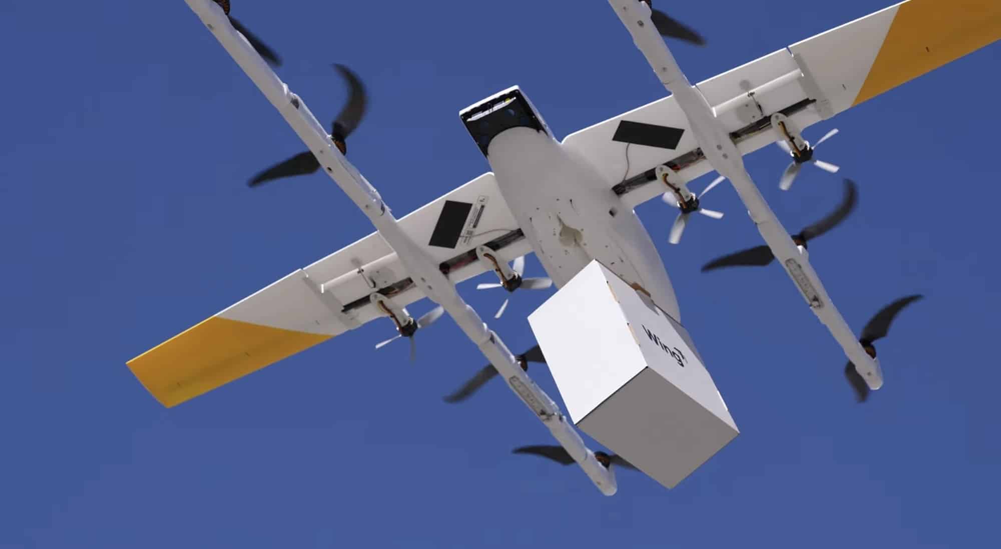 Wing'S Delivery Drones Reveal Engineering Marvels In Spectacular Slow-Motion Testing Drone