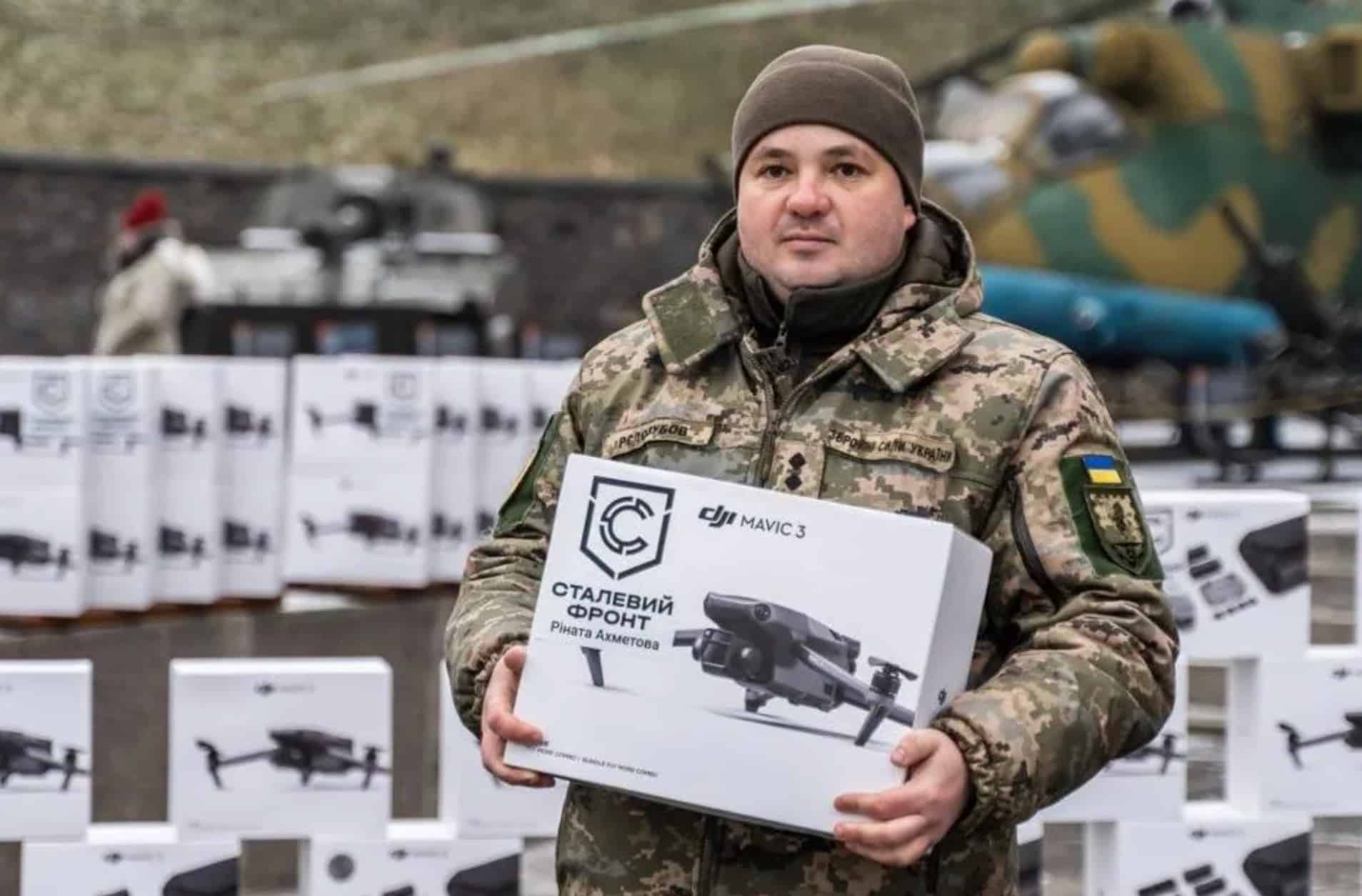 Ukrainian Soldier With Dji Mavic 3 Drone. Photo Courtesy Of Ukraine Ministry Of Defense.